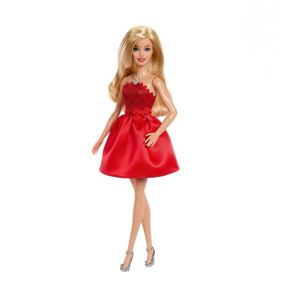 Barbie Mattel 80th Anniversary Ruby-Red Celebration Fashion Doll Red Dress - Picture 3 of 7